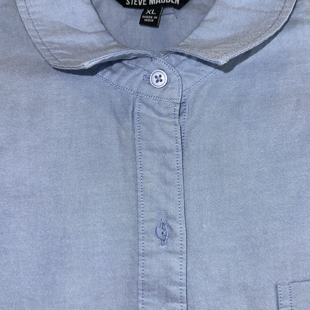Steve Madden Men’s Blue Dress Shirt - Picture 4 of 5